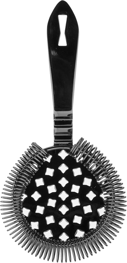 Barfly Classic Hawthorne Spring Bar Strainer, O/S, Gun Metal Black