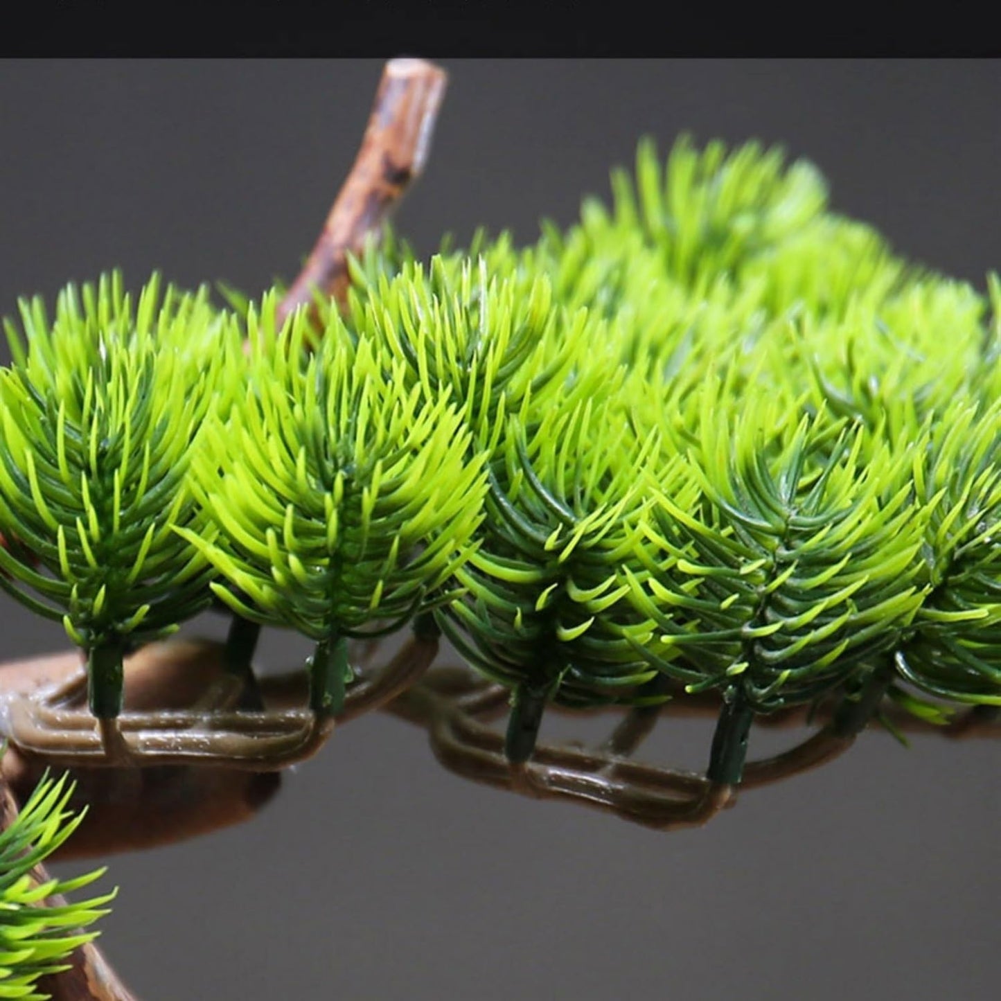 GRFIT Bonsai Artificial Tree Ornaments Simulation Luxury Light China, Entryway Cabinet Decorations, Office Landscaping, Hotel, Carving Wood Root Artificial Tree Plant
