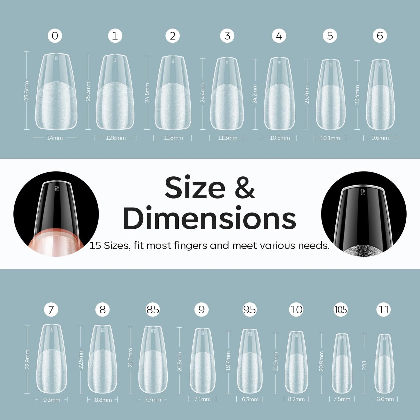 modelones 9 in One Gel Nail Glue Brush On Nail Glue 15 ml for Tips, Rhinestones, Base Coat, Blooming Art Gel Kit for Press on Nails Acrylic Tips U V Lamp Needed 2Pcs