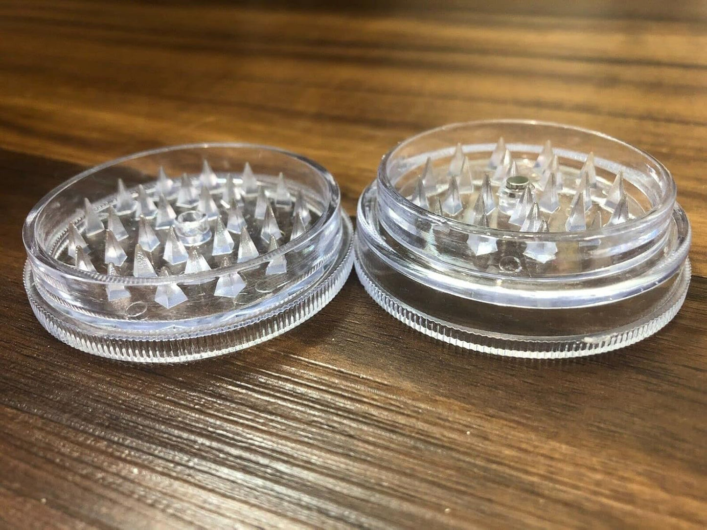 Kitchen Spice Grinder Acrylic, 2pc with Magnet, Clear Color