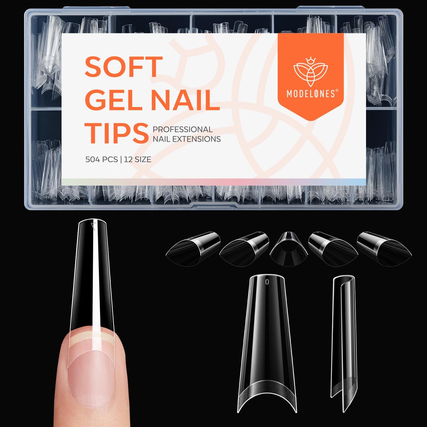 modelones 9 in One Gel Nail Glue Brush On Nail Glue 15 ml for Tips, Rhinestones, Base Coat, Blooming Art Gel Kit for Press on Nails Acrylic Tips U V Lamp Needed 2Pcs