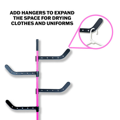 Wraparound Hockey Dry Stick – Portable Hockey Drying Rack for Gloves & Sports Gear – Attaches to Hockey Stick – Hockey Equipment Drying Rack (4-Pack)