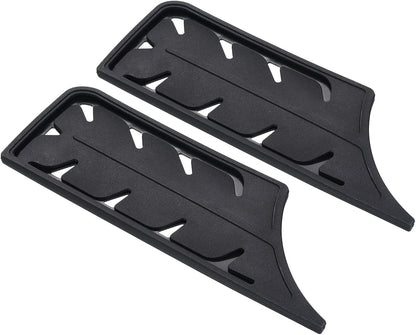 PATIKIL Plastic Safety Knife Cover Sleeves, 2 Pack for 7" Nakiri Knife, Universal Blade Protector, Black