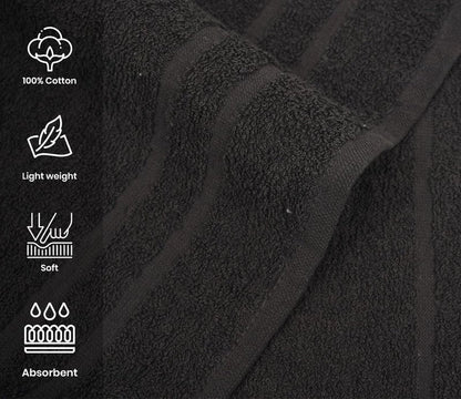Cinara Bed & Bath Premium 100% Cotton Hand Towels – Soft, Quick Dry & Highly Absorbent – 16x27 Inches, Pack of 24 – Ideal for Bathroom, Salon, Gym, Spa & Everyday Use – Charcoal Grey