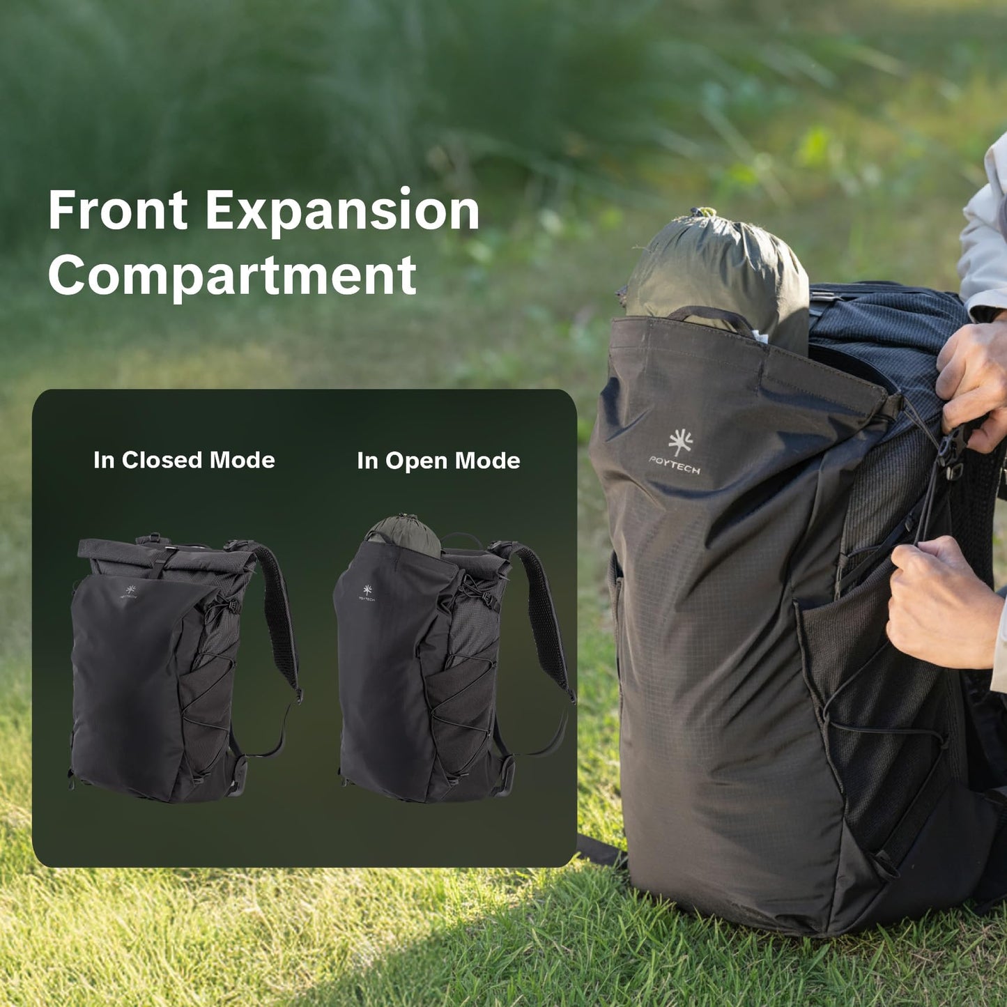 PGYTECH OnePro Ultralight Camera Backpack, Expandable Camera Bag 30L for Photographers, Outdoor Travel Bag with Dividers and 16" Laptop Sleeve, Compatible with DSLR/Drones/Mirrorless (Aurora Purple)