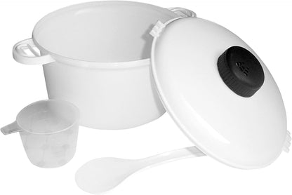 Bene Casa 2.6 Qt Microwave Pressure Cooker, Non-stick Surface with Locking Lid, Cooks Up to 12 Cups Rice