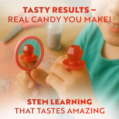 Playz Edible Candy Making Science Kit for Kids Ages 8-12 Years Old - Food Science Chemistry Kid Science Kit with 40 Experiments to Make Your Own Chocolates, Educational Science Kits for Boy & Girls