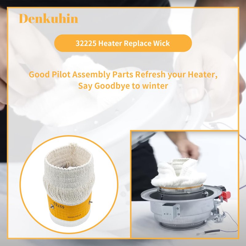 Denkuhin 32225 Kerosene Heater Wick Replacement for Kero World KW-24 (A-H), Dyna-Glo RMC-95C, DURAHEAT DH2300, Heating Wicks for Cotton/Fiberglass