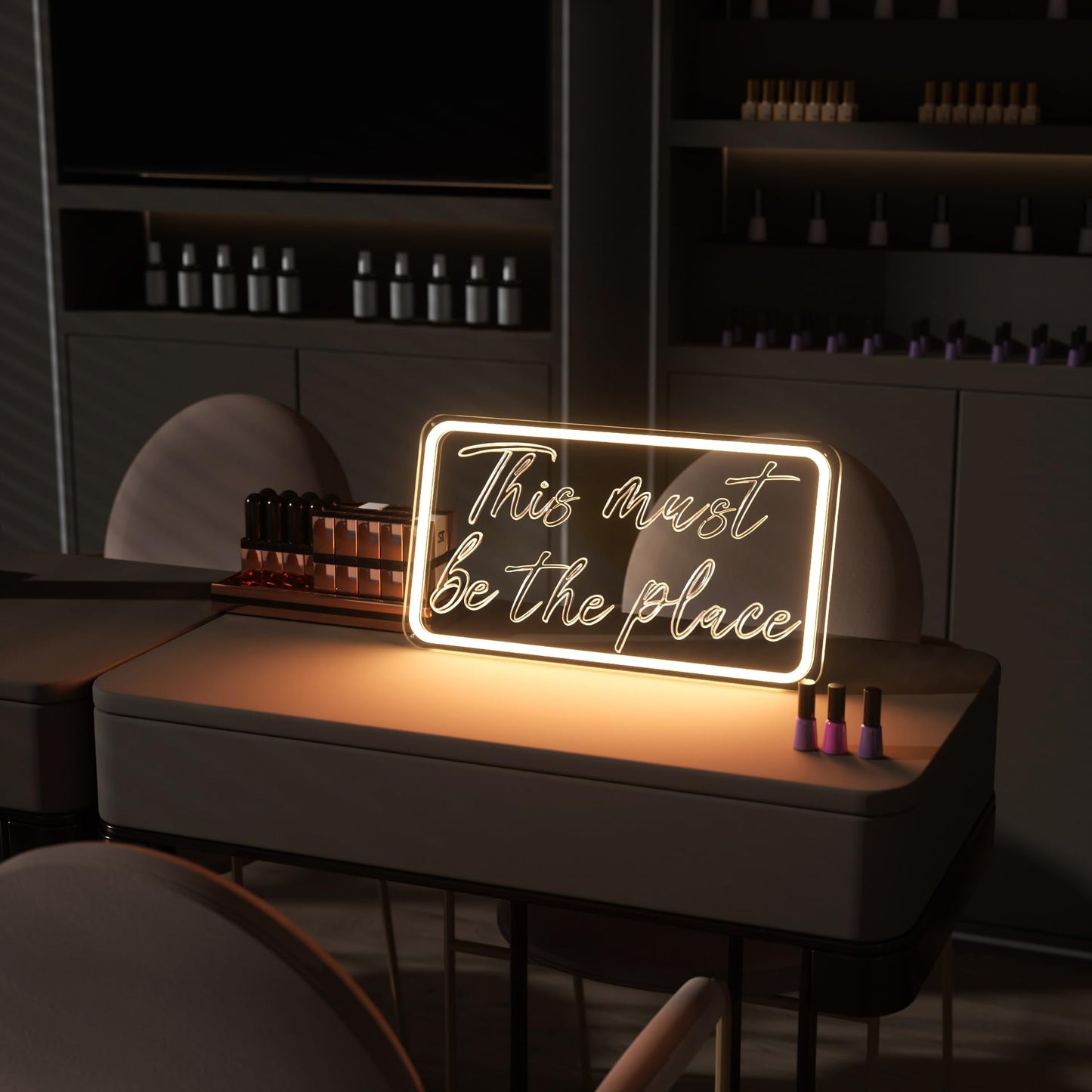 You're Like Really Pretty Neon Signs for Wall Decor, LED Neon Sign Aesthetic Room Decor for Teen Girls Neon Lights Signs for Bedroom, Salon, Wedding Party Pink Neon Name Sign