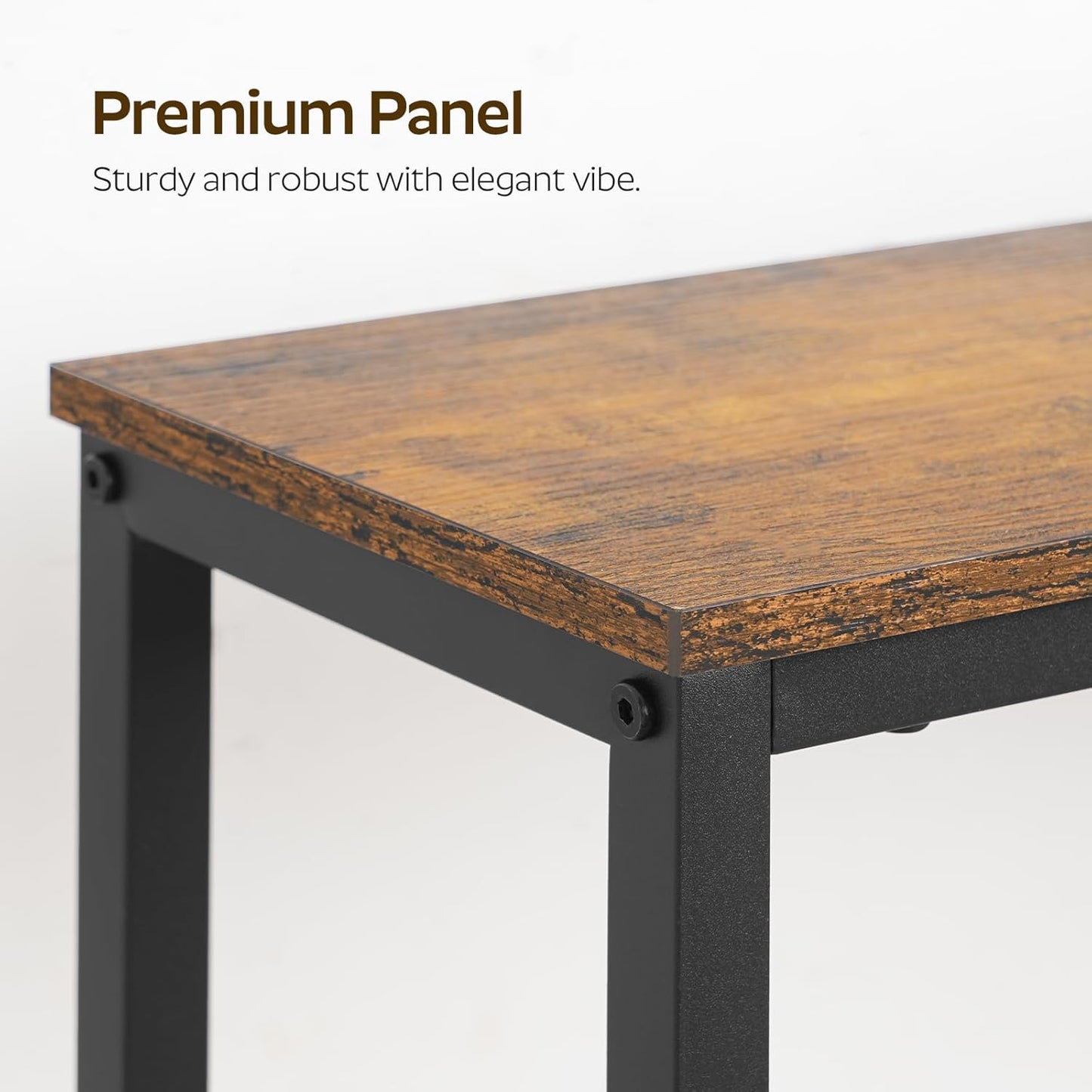 29.5" CT75DBR YATINEY Narrow Console Table, Behind Couch Table, Small Entryway Table with Light, Thin Sofa Table