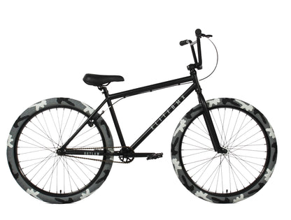 Elite BMX Bicycle 18", 20" & 26" BMX Bikes - Freestyle BMX Bike All Models Come with 3 Piece BMX Crankset (26" Outlaw, Black Combat)