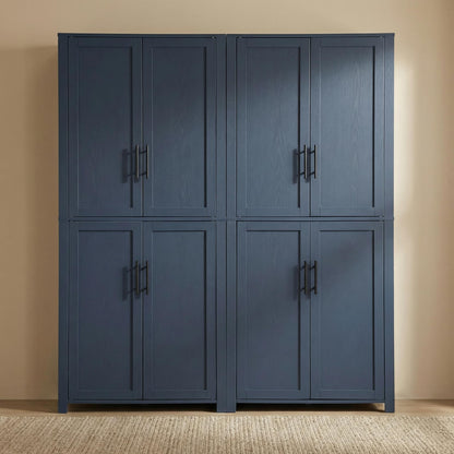 Casaphoria Kitchen Pantry Cabinet, 67" Tall Freestanding Kitchen Cabinet with 4 Adjustable Shelves, 28" W Storage Cabinet for Kitchen Pantry Organization (Navy Blue, Single)