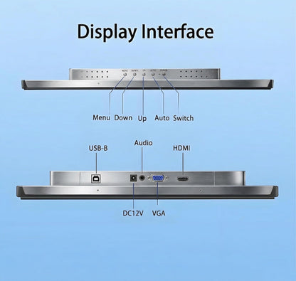 RIUIIN 32 Inch 10 Points PCAP Open Frame Touch Screen, Industrial Large Touch Screen,FHD1920x1080 LED-Backlit Resolution Waterproof, for Kiosk, Automation, POS，Vending, and Digital Signage