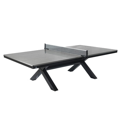 JOOLA Brighton Indoor Table Tennis Table - Ping Pong Table, Conference Table, Dining Table Combo - Game Table for Indoor Games, Regulation Size Ping Pong Table with Ping Pong Net, Seats 10-12