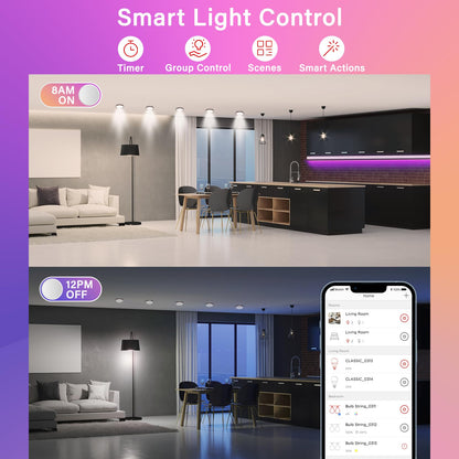 Sengled WiFi Color Changing Light Bulb, Alexa Smart Light Bulbs that Compatible with Alexa & Google Assistant, A19 RGB No Hub Required, 75 W Equivalent 800LM CRI>90, Set of 4