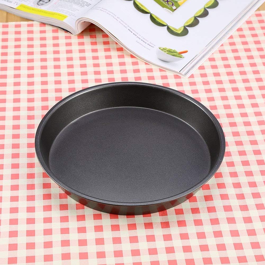 Yosoo 8 Inch Carbon Steel Non-Stick Round Pizza Pan, Microwave Oven Baking Dish