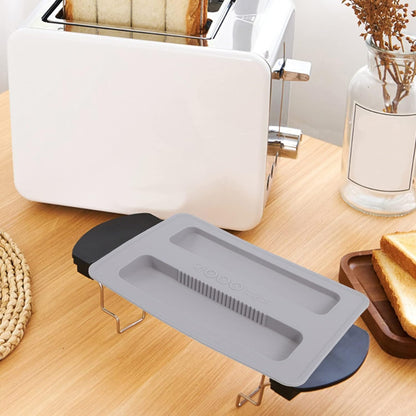 HEMOTON 2 Slice Toaster Lid, Silicone Toaster Cover, Bread Maker Cover Accessories