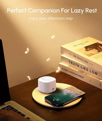 Mini Sleep Sound Machine, Portable White Noise Machine for Baby Sleeping Sounds Machine,10 Sounds Lullaby,7 Gradient Night Light Noise Sleeping Machines, Adjustable 30 Volumes Sleep Timer for Kids