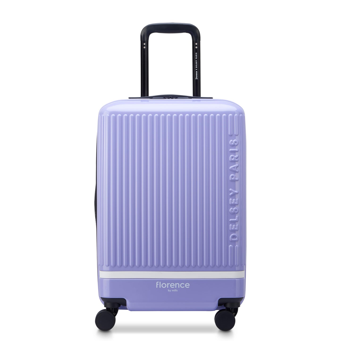 florence by mills Spin Me Away Hardside Expandable Luggage with Spinner Wheels, Lavender, 2 Piece Set (20/29)