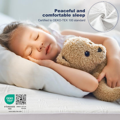 Queen Size Mattress Protector, 3D Air Fabric Skin Friendly Waterproof Noiseless Cover for 6-15 inches Mattress