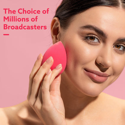 8pcs Makeup Sponge Set Professional Blender Sponge Soft Concealer Sponge Facial Makeup Tools for Foundation Liquid Powder, Stocking Stuffers for women(Pink)