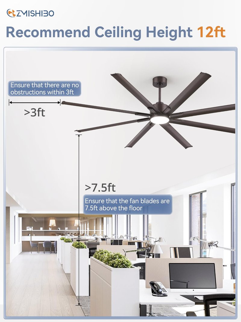 ZMISHIBO 36 Inch Ceiling Fan Downrod with Extension Cord, 1" Diameter and 36" Height Ceiling Fan Extension Rod with Wires, Downrods Extension for Most of Ceiling Fans, Oil Bronze, Not Threaded