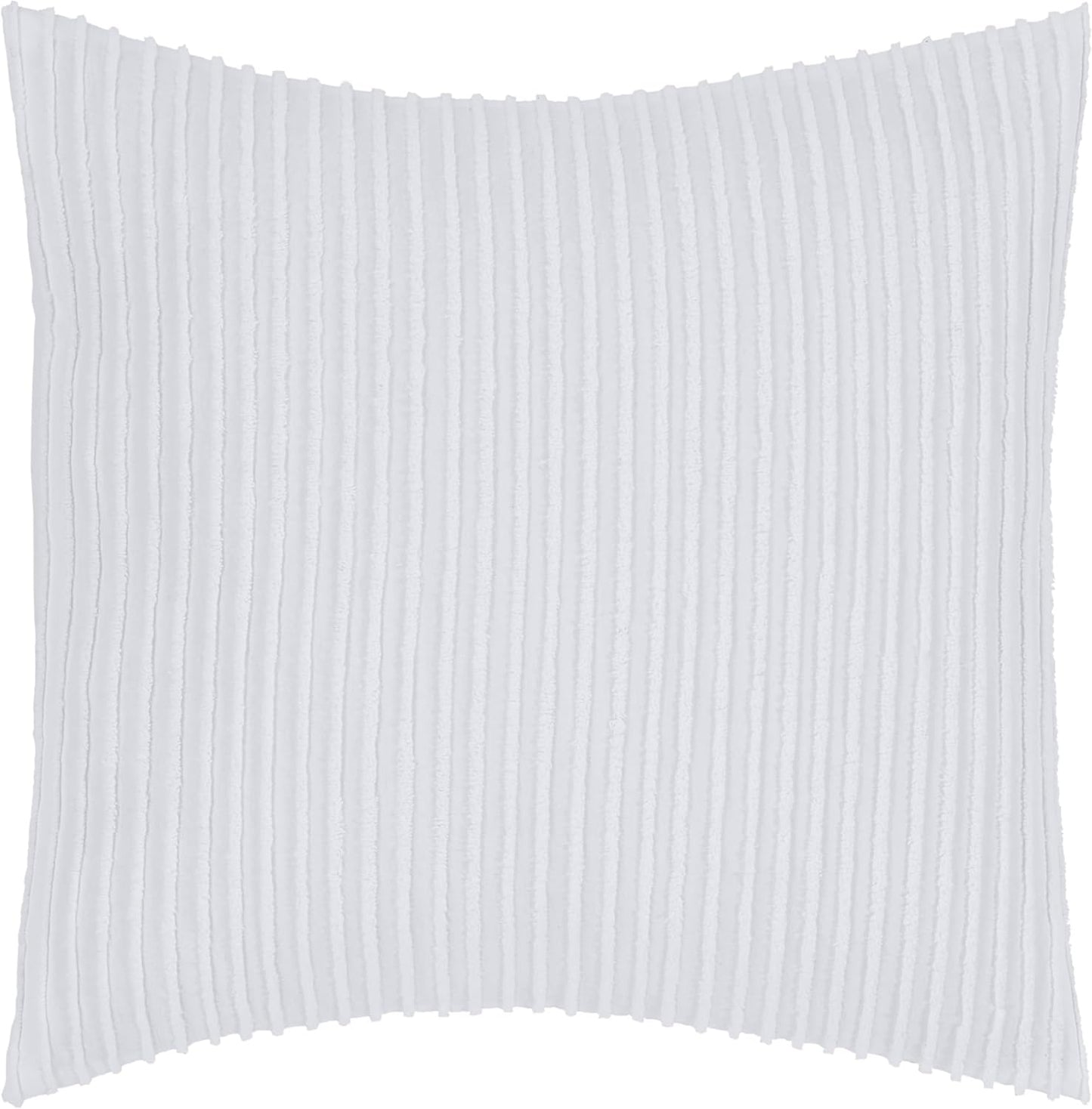 Better Trends Jullian Collection Euro Sham - Super Soft and Light Weight 100% Cotton Tufted Unique Luxurious Machine