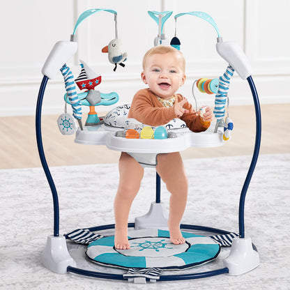 Baby Activity Center Jumper Interactive Activity Jumper Play Center with Infant Toys, 360° Rotating Seat