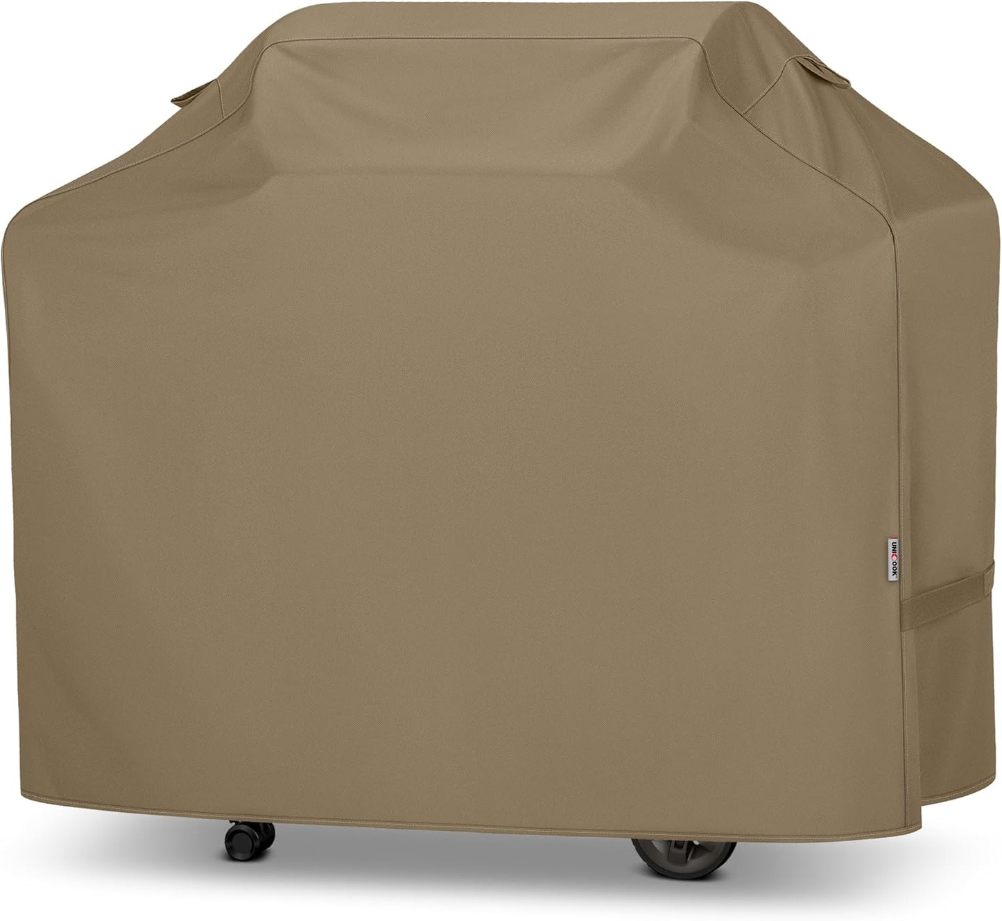 Unicook 55-Inch Heavy Duty Waterproof Grill Cover - All-Season Protection for Weber & Charbroil Grills | Neutral Taupe
