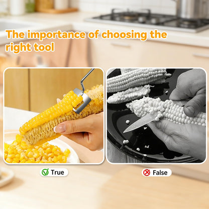 2PCS Corn Peeler, 2026 New Upgrade Corn Cob Peeler Stripper Cutter Remover,Stainless Steel Corn Stripping Tool for Corn on the Cob for Home Kitchen, Restaurant, Picnic