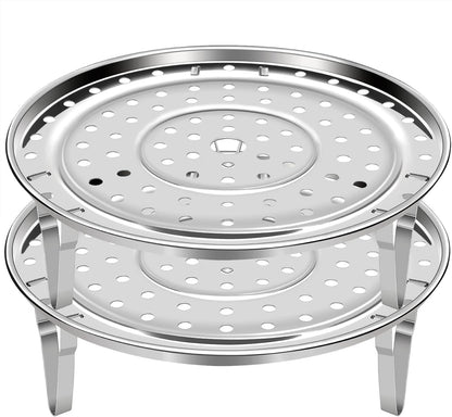 Steamer Rack for Cooking, 18/8 Stainless Steel Steaming Rack, 8.5 Inch Steam Tray with Removable Legs