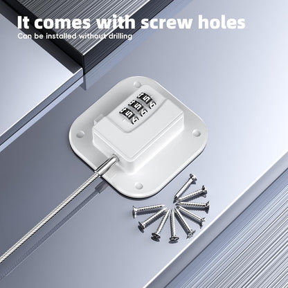 Child Proof Fridge Door Lock with Adhesive, Combination Latch for Kids and Pets, Self Adhesive