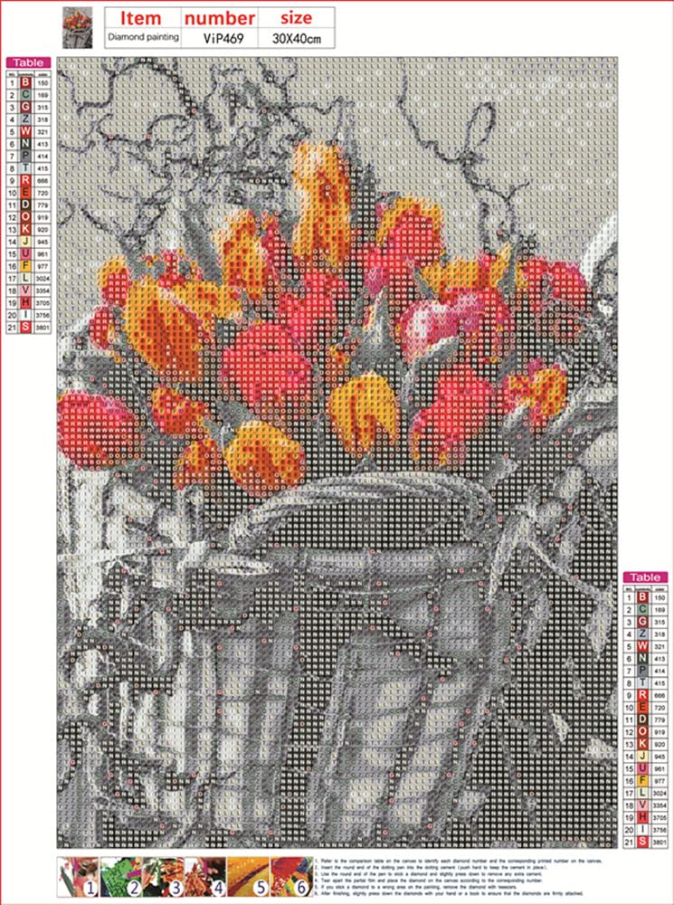 MMAHD 5D DIY Diamond Art Painting Kits for Adults,Flower Full Drill Embroidery Paintings Rhinestone Pasted DIY Painting Cross Stitch Arts Crafts for Home Wall Decor 11.8×15.8Inches