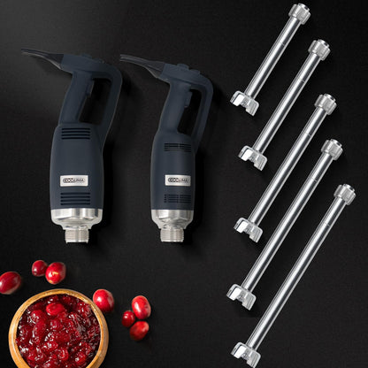 COOLUMA X-Heavy Huty 750W Commercial Immersion Blender, 20 Inch Removable Shaft, 8,000-19,000 RPM Variable Speed, 42 Gallons Hand Mixer, Secure Dual Button Start.