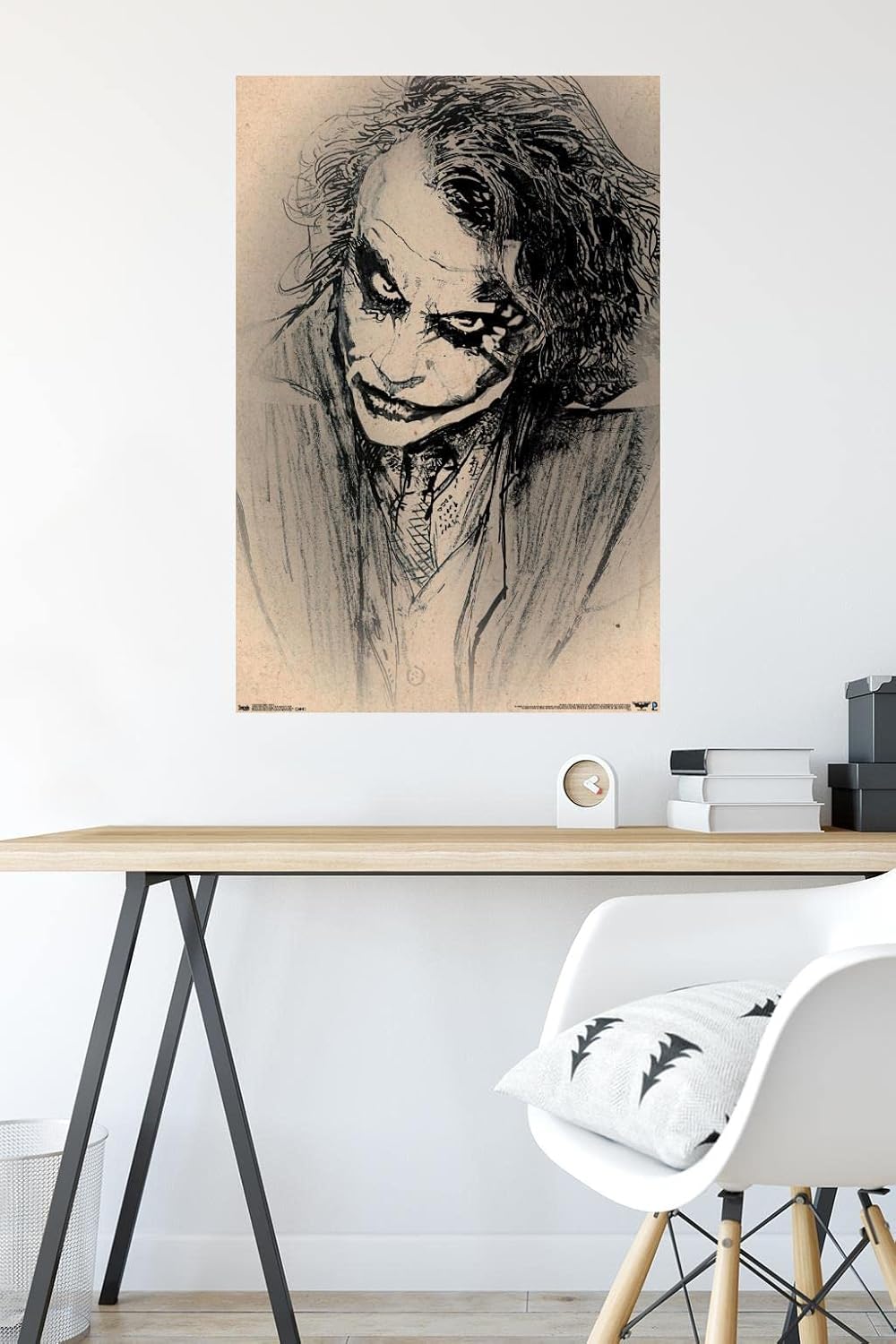 Trends International Premium Wall Poster, Dark Knight-Sketch, 22.375" x 34"