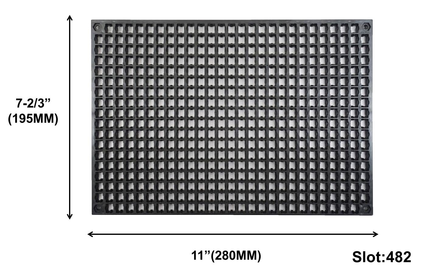 Free Zone 4-Piece Large Pegboard Set (Black)