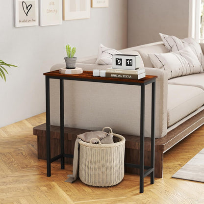29.5" HollyHOME Narrow Console Table, Slim Entryway Table, Sofa Stand, Hallway Shelf for Hallway, Bedroom, Living Room