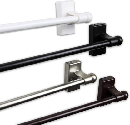 Rod Desyne Mag28-15 7/16 inch Magnetic Rod, 28-48 inch, Satin Nickel, Alloy Steel, 1 Count