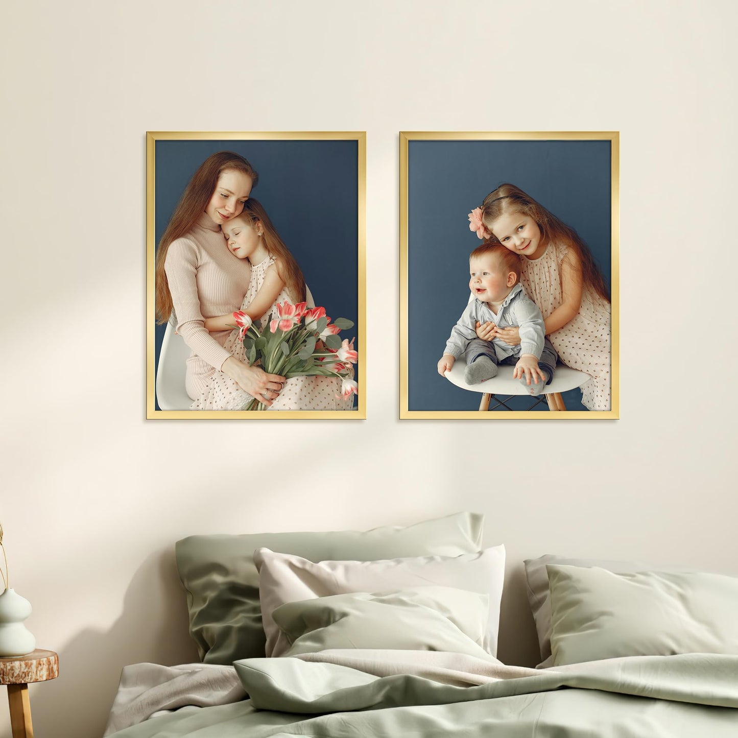 Giftgarden 12x16 Picture Frame Gold, Fit 30x40cm Diamond Painting Art, 16x12 Thin Poster Photo Frame for Wall Display, Single