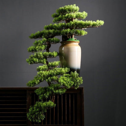 AEYSD-456 artificiales decorativas Artificial Bonsai Simulation Tree High-end Light Luxury Greenery Ornaments Entryway Decoration