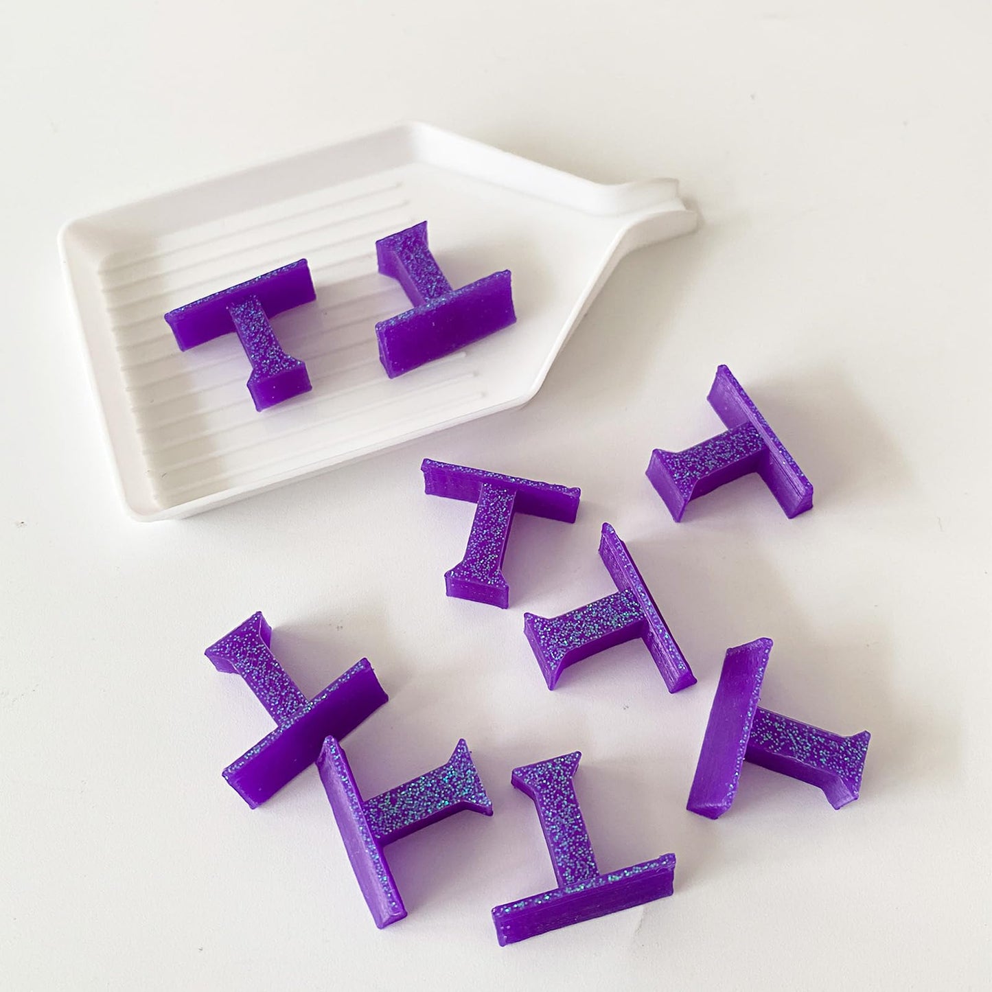 9 Pieces Purple Stoppers for Diamond Painting Tray Small White, Diamond Art Tool Accessories