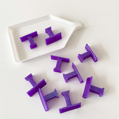 9 Pieces Purple Stoppers for Diamond Painting Tray Small White, Diamond Art Tool Accessories