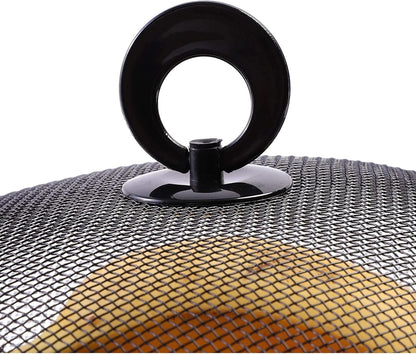 Juvale Black Mesh Fruit Baskets with Lids, 10 Inch Restaurant Kitchen Produce Containers, 2 Pack