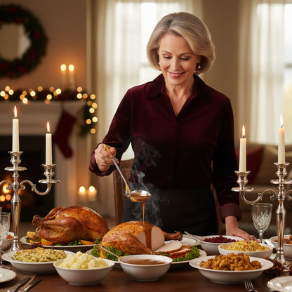 KEAWELL Premium 7.5 inch Luxury Gravy Ladle, 18/10 Stainless Steel, Small Gravy Spoon for Home. Solid and Sturdy, Dishwasher Safe. (2, Gold Accent)