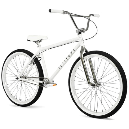 Elite BMX Bicycle 18", 20" & 26" BMX Bikes - Freestyle BMX Bike All Models Come with 3 Piece BMX Crankset (26" Outlaw, White Chrome)