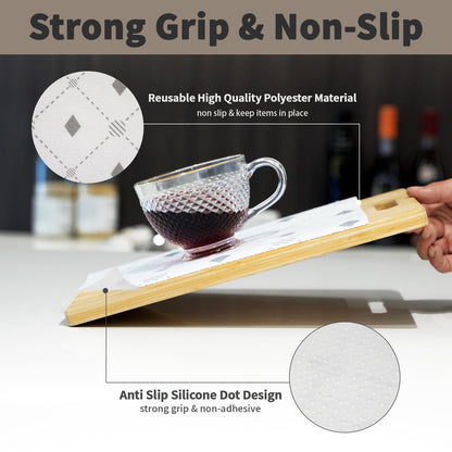 Non-Slip Absorbent Refrigerator Liners Roll 12INx12FT, Washable Non Adhesive Fridge Shelf Drawer Liner Cut to Fit Waterproof Fridge Liners for Glass Shelves Vegetable Fruit Storage
