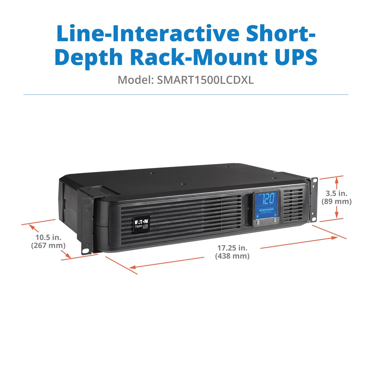 Tripp Lite 1000VA Smart UPS Battery Back Up, 500W Tower, 8 Outlets, LCD Display, AVR, USB, Tel / DSL / Coax Protection, 3 Year Warranty & $250,000 Insurance (SMART1000LCD) Black