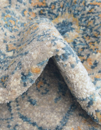 Unique Loom Lola Collection Area Rug - Traditional (10' x 12' 4" Rectangle, Light Gray/Ivory)