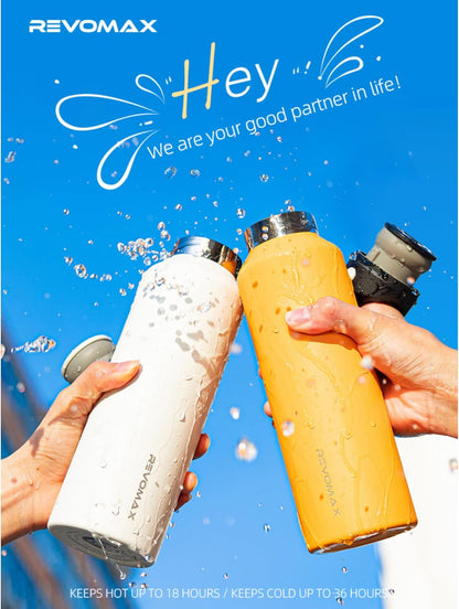 20oz 36H Cold/18H RevoMax Insulated Water Bottle, One-Hand Open Design, Vacuum Stainless Steel Water Bottles, Keep Hot