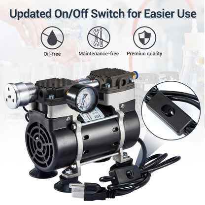 Vacuum Pump 50 L with Mist Coolant Spray System